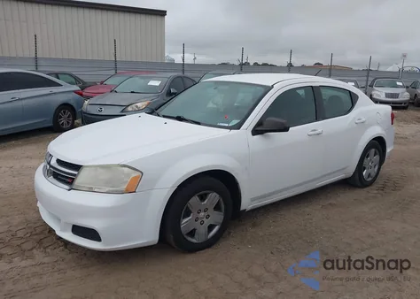 2013 Dodge Avenger Se from USA, damaged, VIN 1C3CDZAB6DN665472